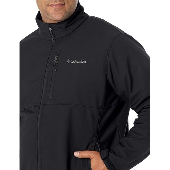Columbia Men's Ascender Softshell Front-zip Jacket 5X MSRP $130 Black New - Picture 3 of 15